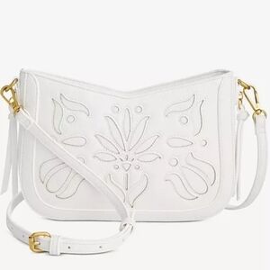 NWT Style & Co. White Feed Floral Crossbody Bag White Purse